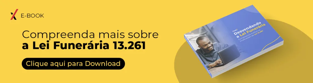 Ebook explicando a Lei Funerária 13.261 direcionada para a gestão de plano funerário.